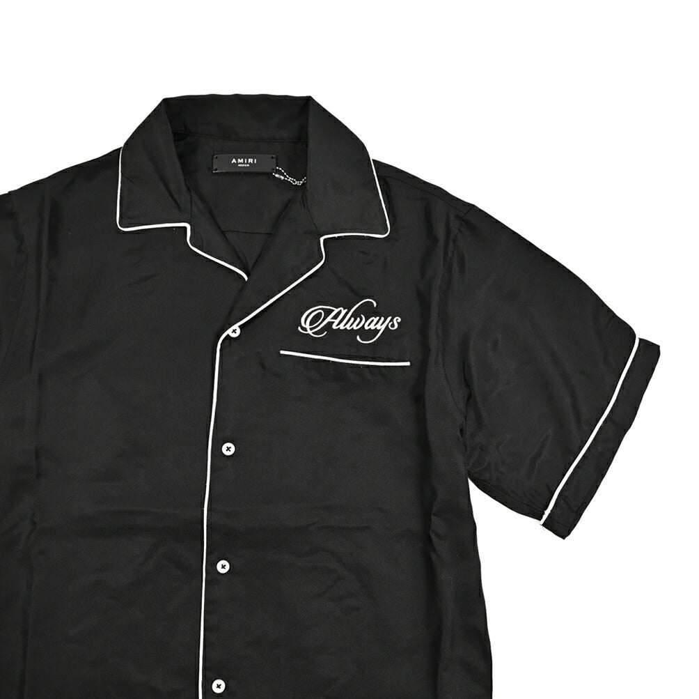 AMIRI シルク100% 半袖オープンカラーシャツ 開襟シャツ｜430542｜GUARDAROBA MILANO OFFICIAL STORE