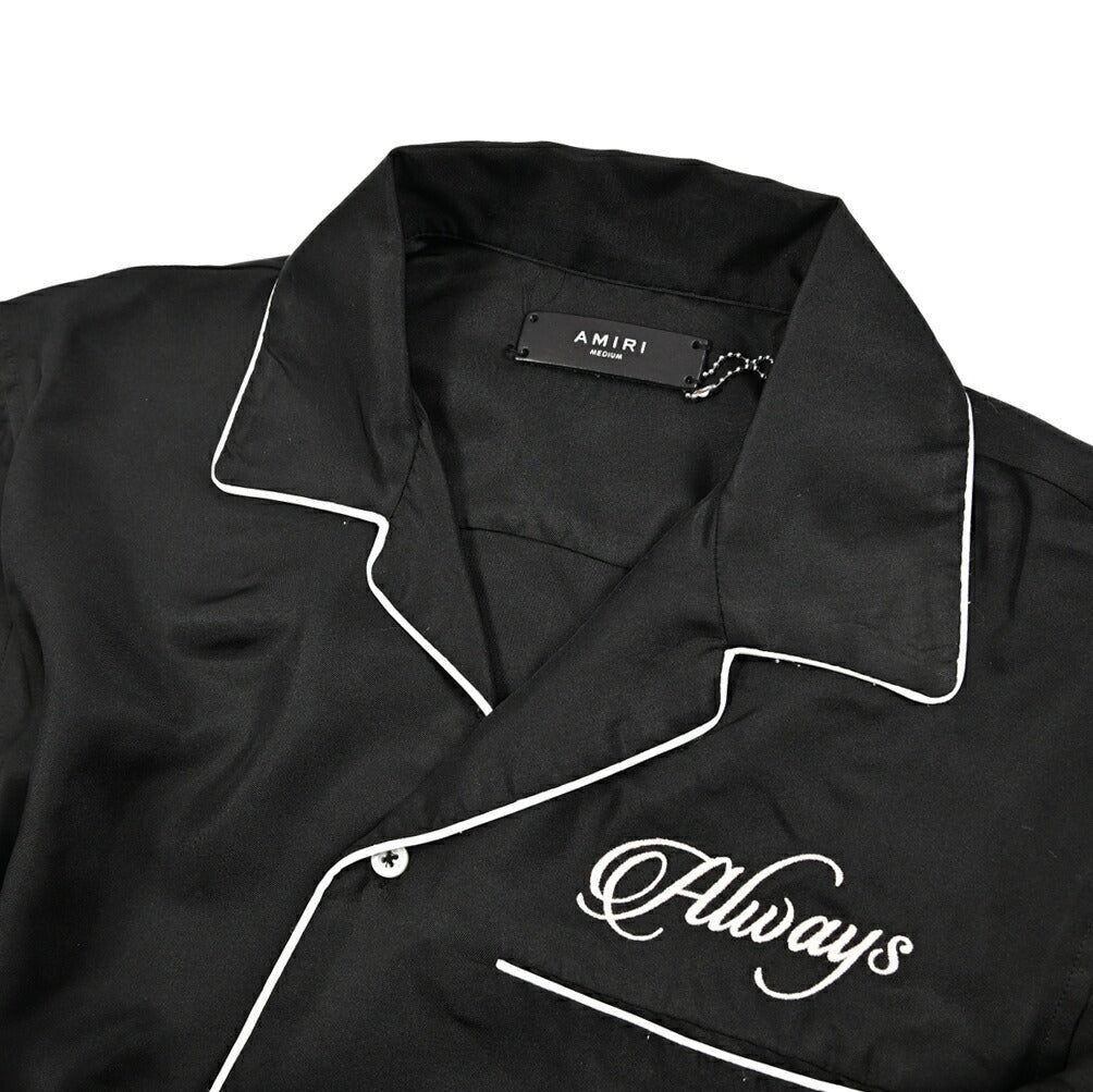AMIRI シルク100% 半袖オープンカラーシャツ 開襟シャツ｜430542｜GUARDAROBA MILANO OFFICIAL STORE