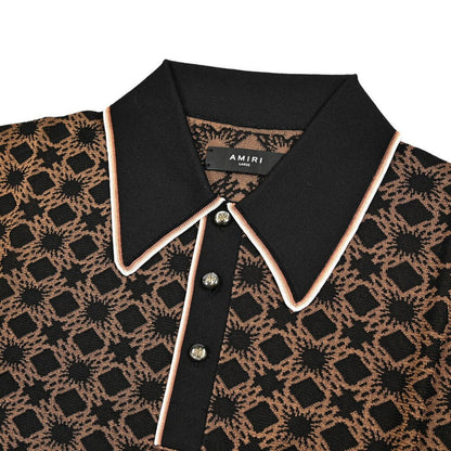 AMIRI ビスコース100% 半袖ニットポロシャツ｜430557-L｜GUARDAROBA MILANO OFFICIAL STORE
