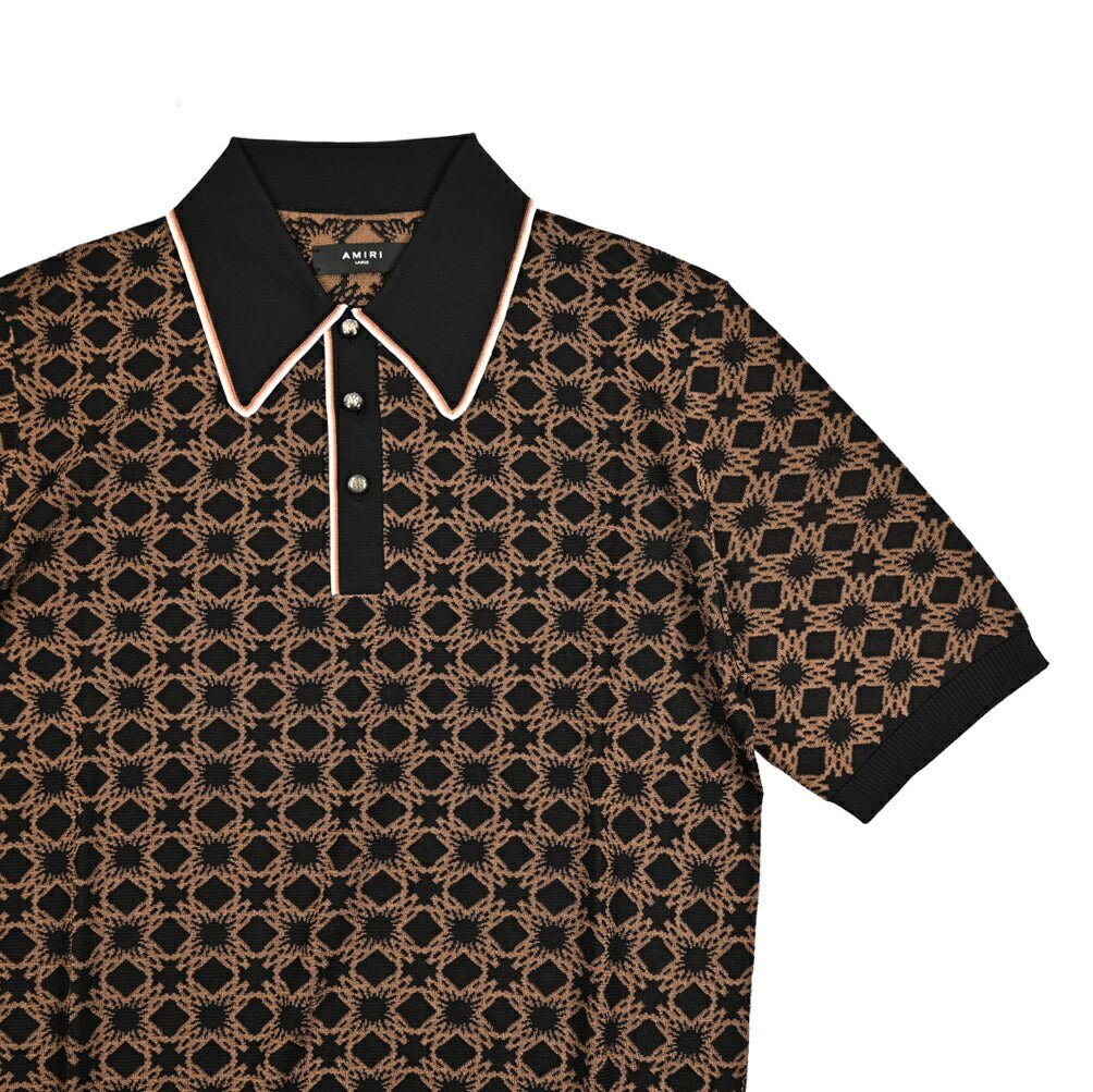 AMIRI ビスコース100% 半袖ニットポロシャツ｜430557-L｜GUARDAROBA MILANO OFFICIAL STORE