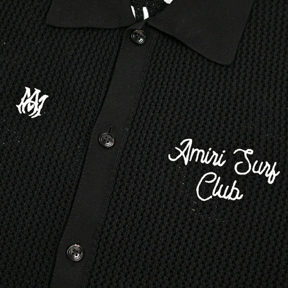 AMIRI コットン100% 背面刺繍半袖ニットポロシャツ｜430569｜GUARDAROBA MILANO OFFICIAL STORE