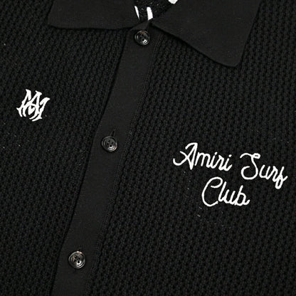 AMIRI コットン100% 背面刺繍半袖ニットポロシャツ｜430569｜GUARDAROBA MILANO OFFICIAL STORE