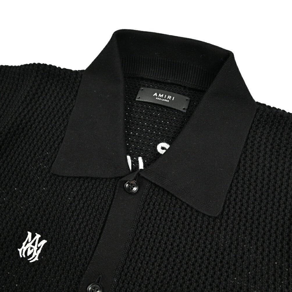 AMIRI コットン100% 背面刺繍半袖ニットポロシャツ｜430569｜GUARDAROBA MILANO OFFICIAL STORE