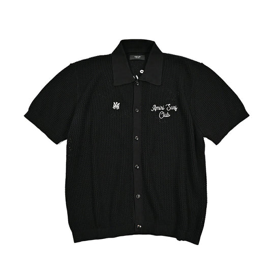 AMIRI コットン100% 背面刺繍半袖ニットポロシャツ｜430569｜GUARDAROBA MILANO OFFICIAL STORE