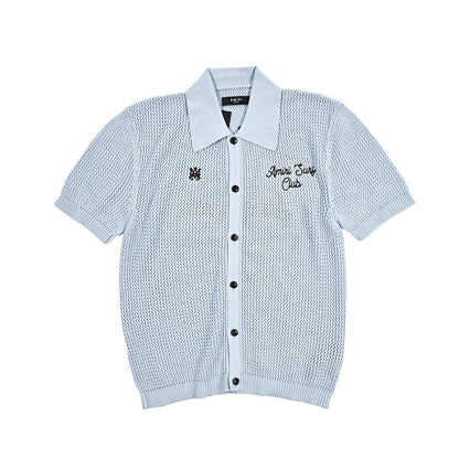 AMIRI コットン100% 半袖ニットシャツ｜430571｜GUARDAROBA MILANO OFFICIAL STORE