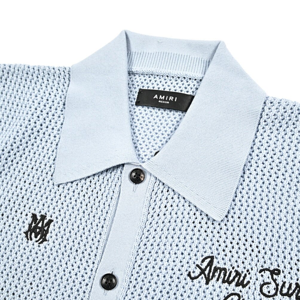 SALE｜AMIRI アミリ / コットン100% 半袖ニットシャツ / メンズ
