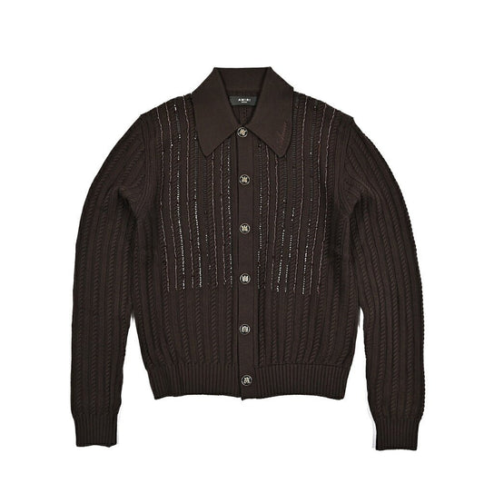 AMIRI ウール100% 襟付きニットカーディガン｜430573-S｜GUARDAROBA MILANO OFFICIAL STORE