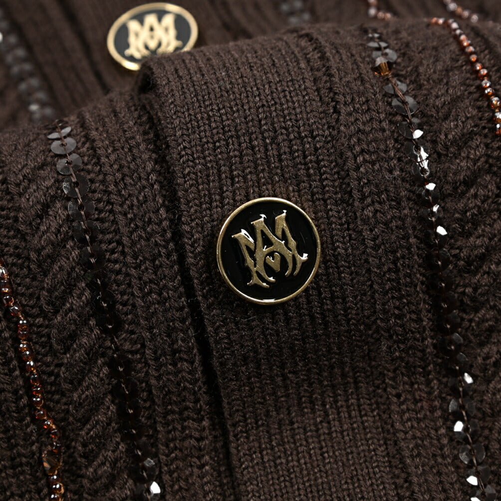 AMIRI ウール100% 襟付きニットカーディガン｜430573-S｜GUARDAROBA MILANO OFFICIAL STORE