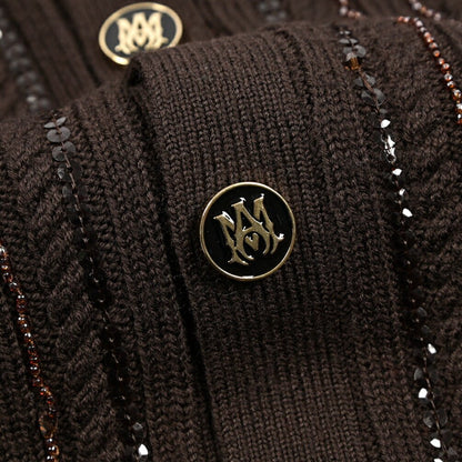 AMIRI ウール100% 襟付きニットカーディガン｜430573-S｜GUARDAROBA MILANO OFFICIAL STORE