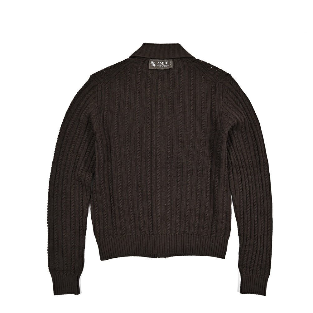 AMIRI ウール100% 襟付きニットカーディガン｜430573-S｜GUARDAROBA MILANO OFFICIAL STORE