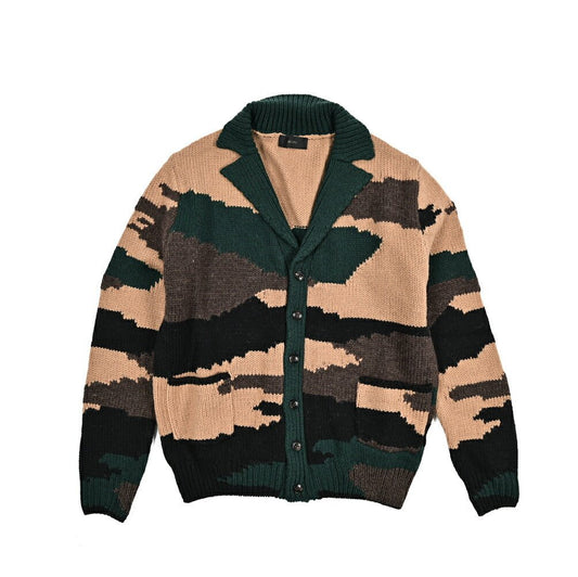 AMIRI ウール100% ラペル付きニットカーディガン｜430577｜GUARDAROBA MILANO OFFICIAL STORE