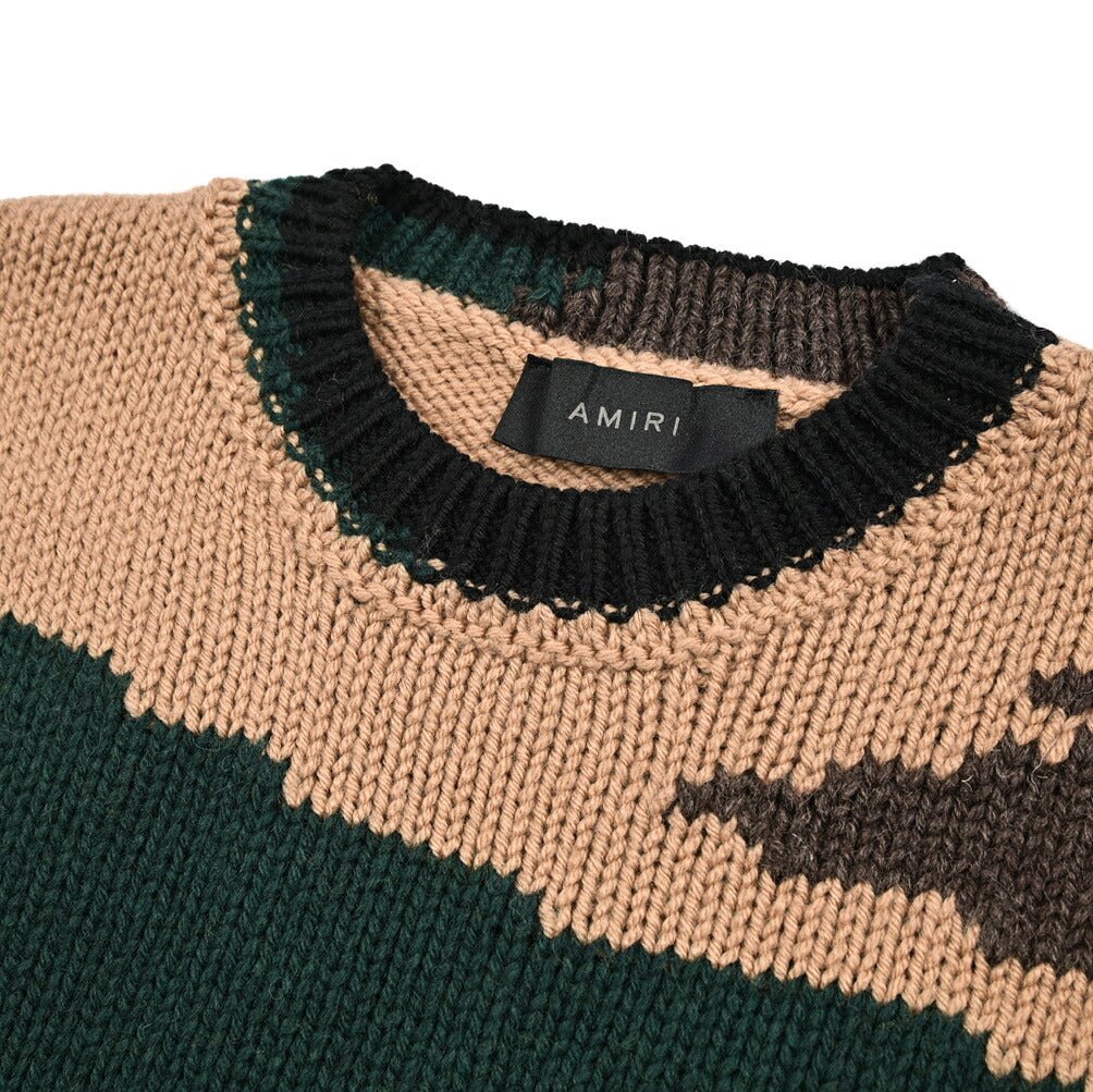 SALE｜AMIRI アミリ / ウール100% ミドルゲージニットセーター
