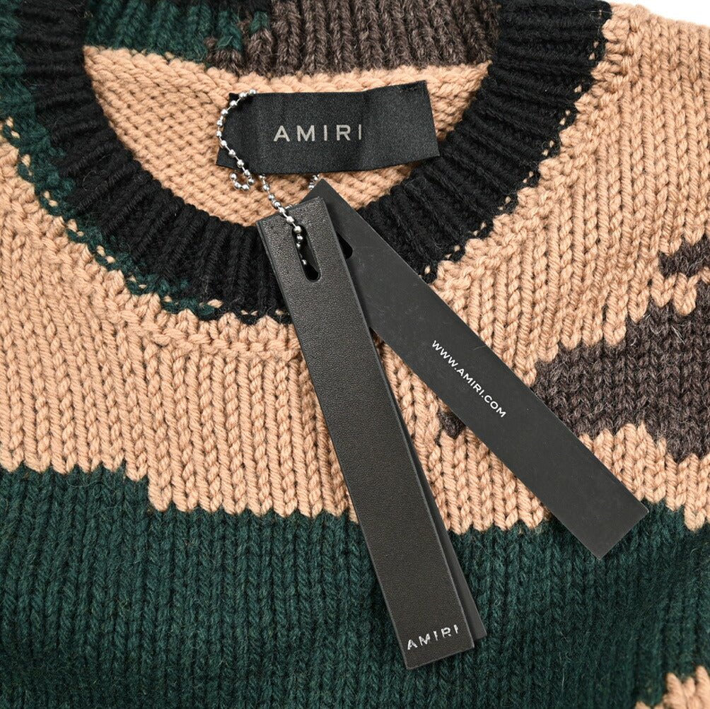 SALE｜AMIRI アミリ / ウール100% ミドルゲージニットセーター