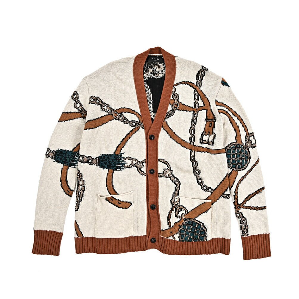 SALE|AMIRI アミリ / ウール100% ミドルゲージニットカーディガン SALE|AMIRI アミリ / ウール100% ミドルゲージニットカーディガン