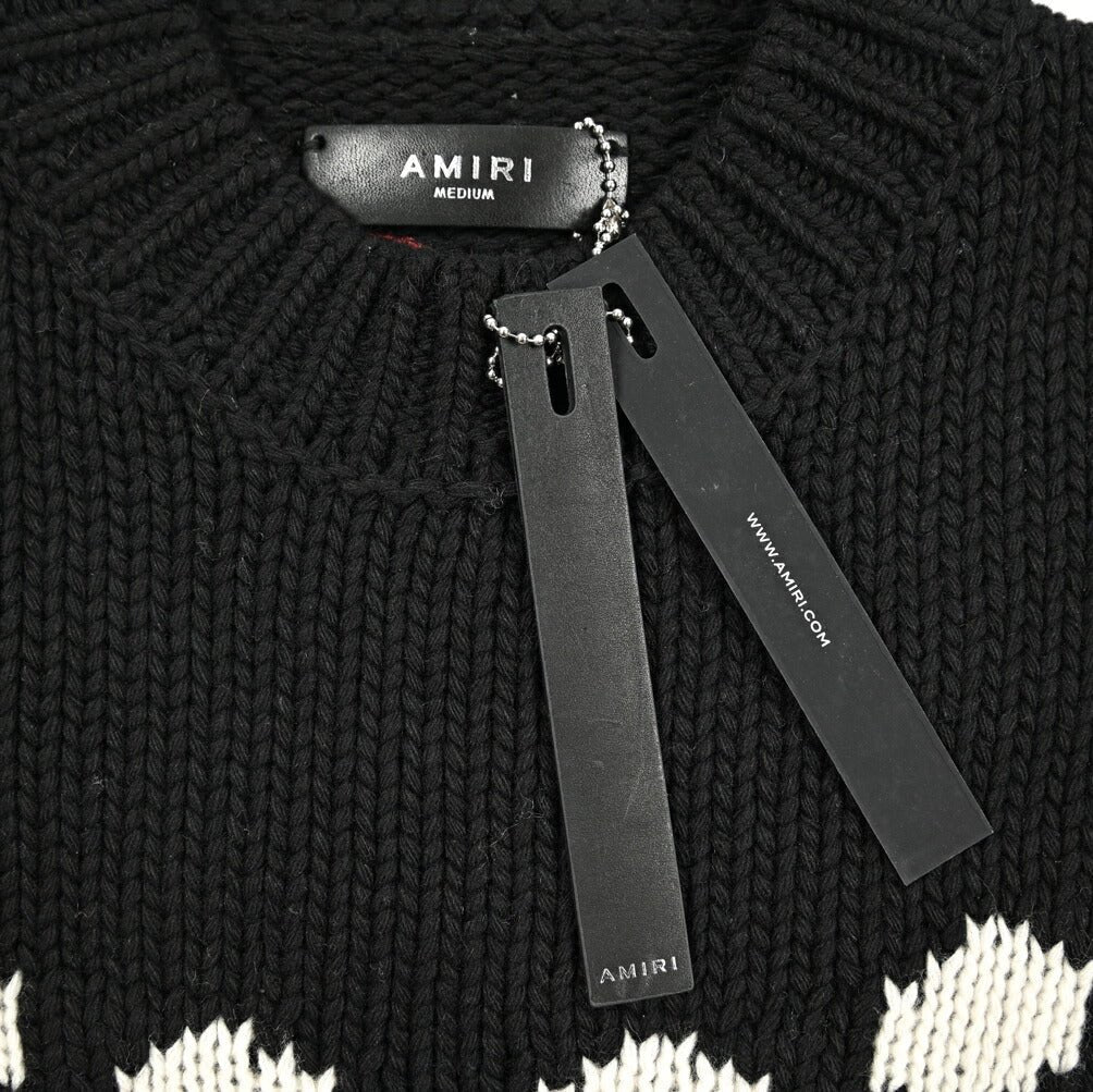 SALE｜AMIRI アミリ / ウール100% ミドルゲージニットセーター
