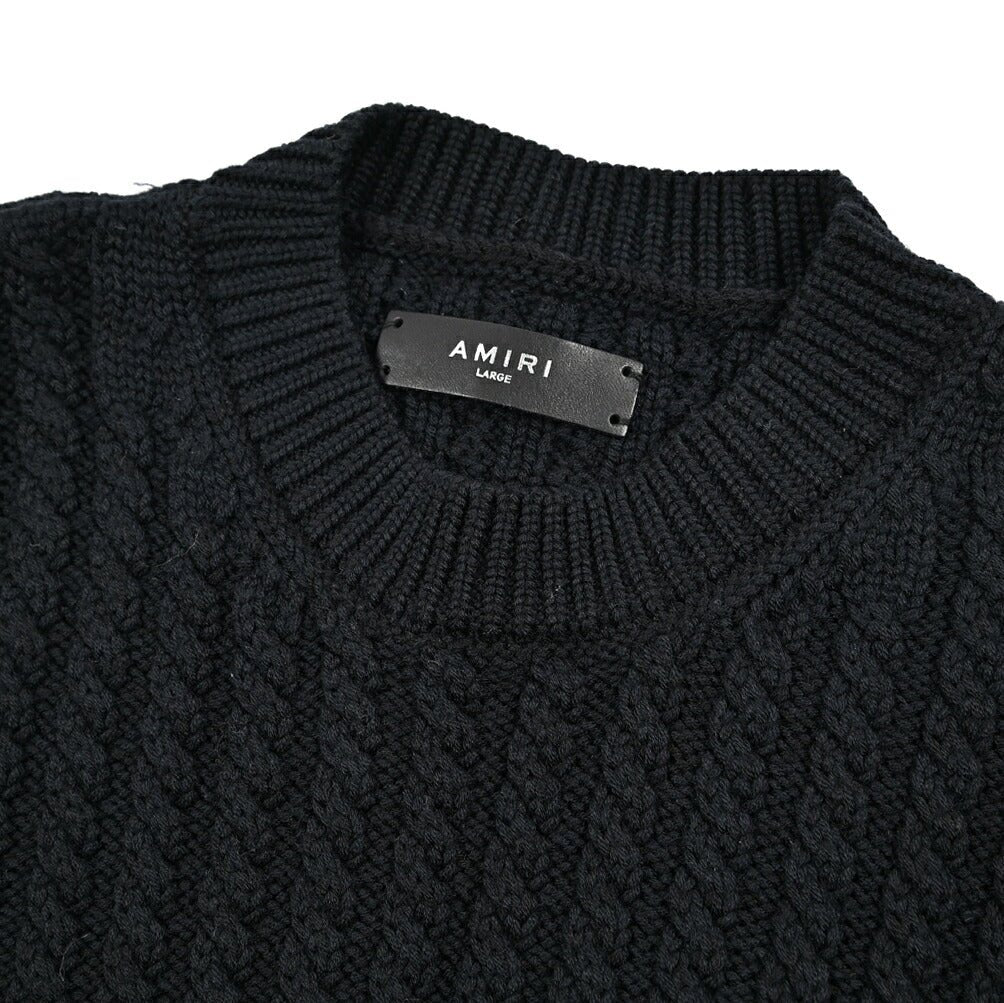 SALE｜AMIRI アミリ / ウール100% ミドルゲージニットセーター