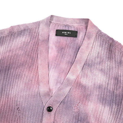 AMIRI カシミヤ100% ミドルゲージニットカーディガン タイダイ染め｜430605｜GUARDAROBA MILANO OFFICIAL STORE
