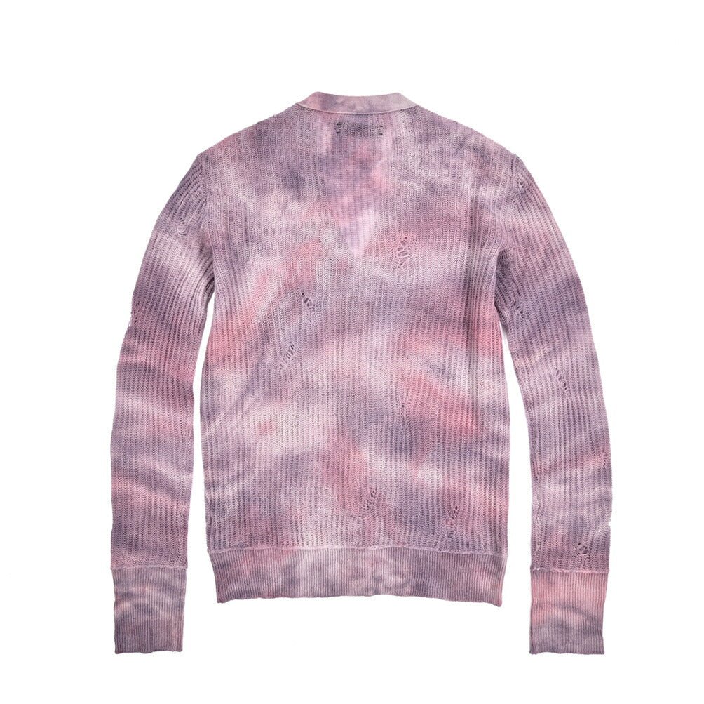 AMIRI カシミヤ100% ミドルゲージニットカーディガン タイダイ染め｜430605｜GUARDAROBA MILANO OFFICIAL STORE