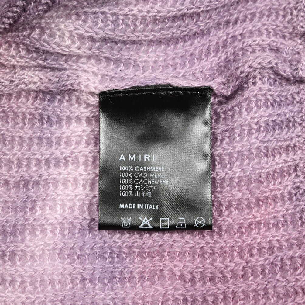 AMIRI カシミヤ100% ミドルゲージニットカーディガン タイダイ染め｜430605｜GUARDAROBA MILANO OFFICIAL STORE