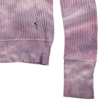 AMIRI カシミヤ100% ミドルゲージニットカーディガン タイダイ染め｜430605｜GUARDAROBA MILANO OFFICIAL STORE