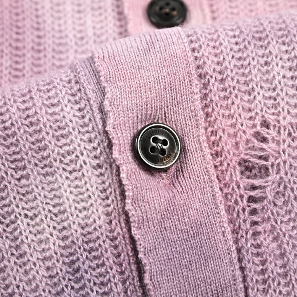 AMIRI カシミヤ100% ミドルゲージニットカーディガン タイダイ染め｜430605｜GUARDAROBA MILANO OFFICIAL STORE