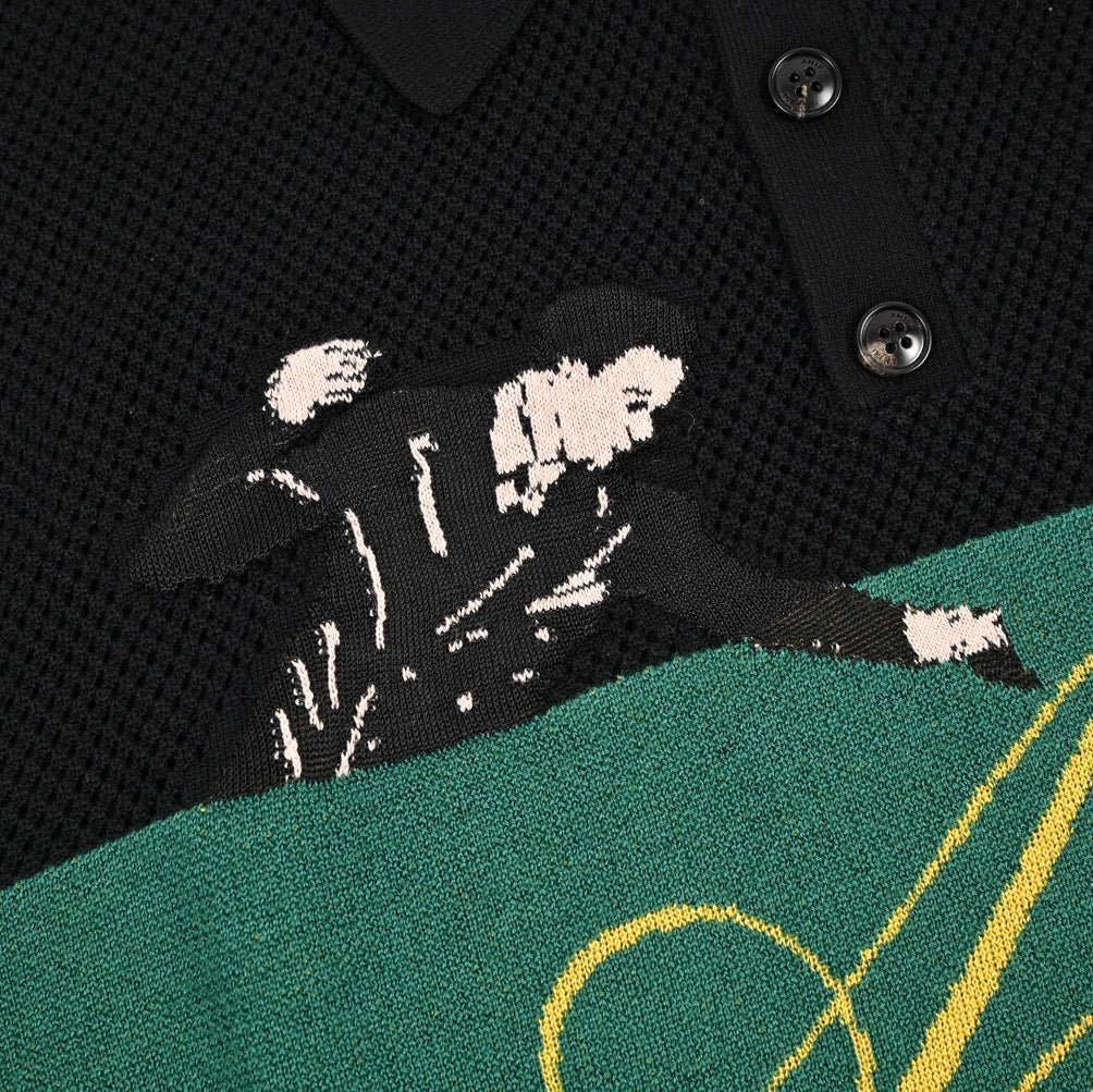 AMIRI ウール100% 半袖ニットポロシャツ｜430607-M｜GUARDAROBA MILANO OFFICIAL STORE