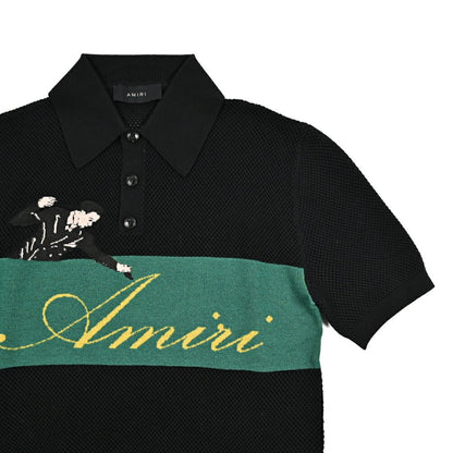 AMIRI ウール100% 半袖ニットポロシャツ｜430607-M｜GUARDAROBA MILANO OFFICIAL STORE
