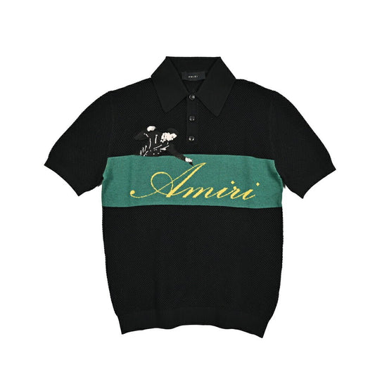 AMIRI ウール100% 半袖ニットポロシャツ｜430607-M｜GUARDAROBA MILANO OFFICIAL STORE