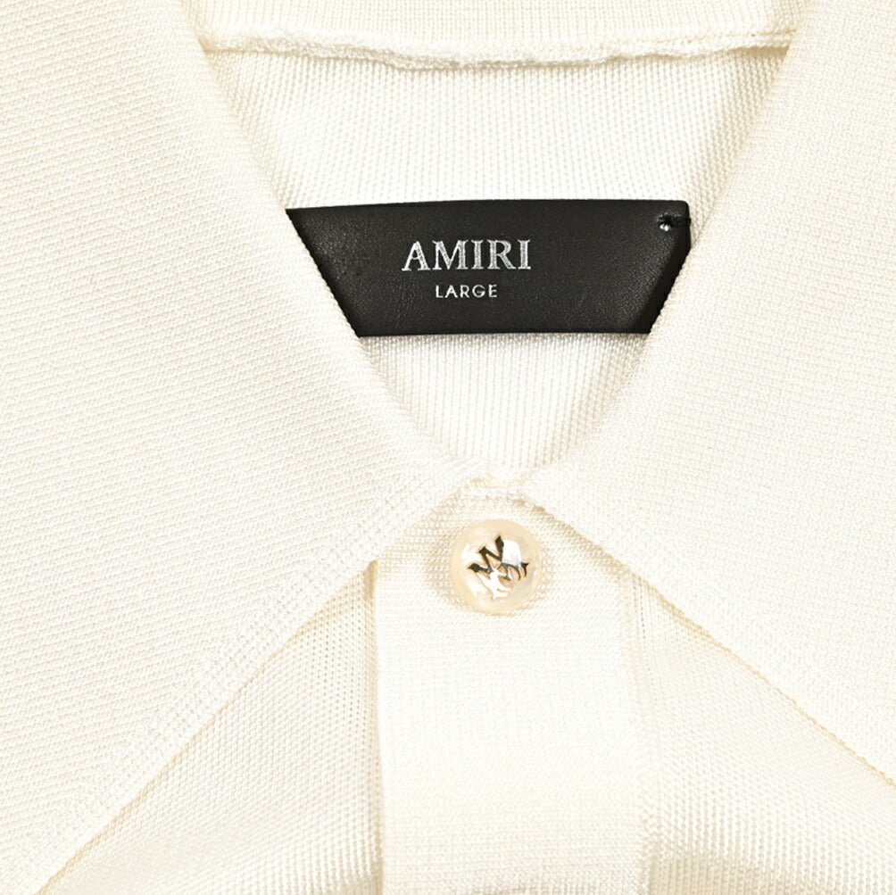 AMIRI ビスコース100% 半袖ニットポロシャツ｜430616｜GUARDAROBA MILANO OFFICIAL STORE