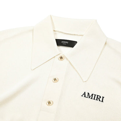 AMIRI ビスコース100% 半袖ニットポロシャツ｜430616｜GUARDAROBA MILANO OFFICIAL STORE