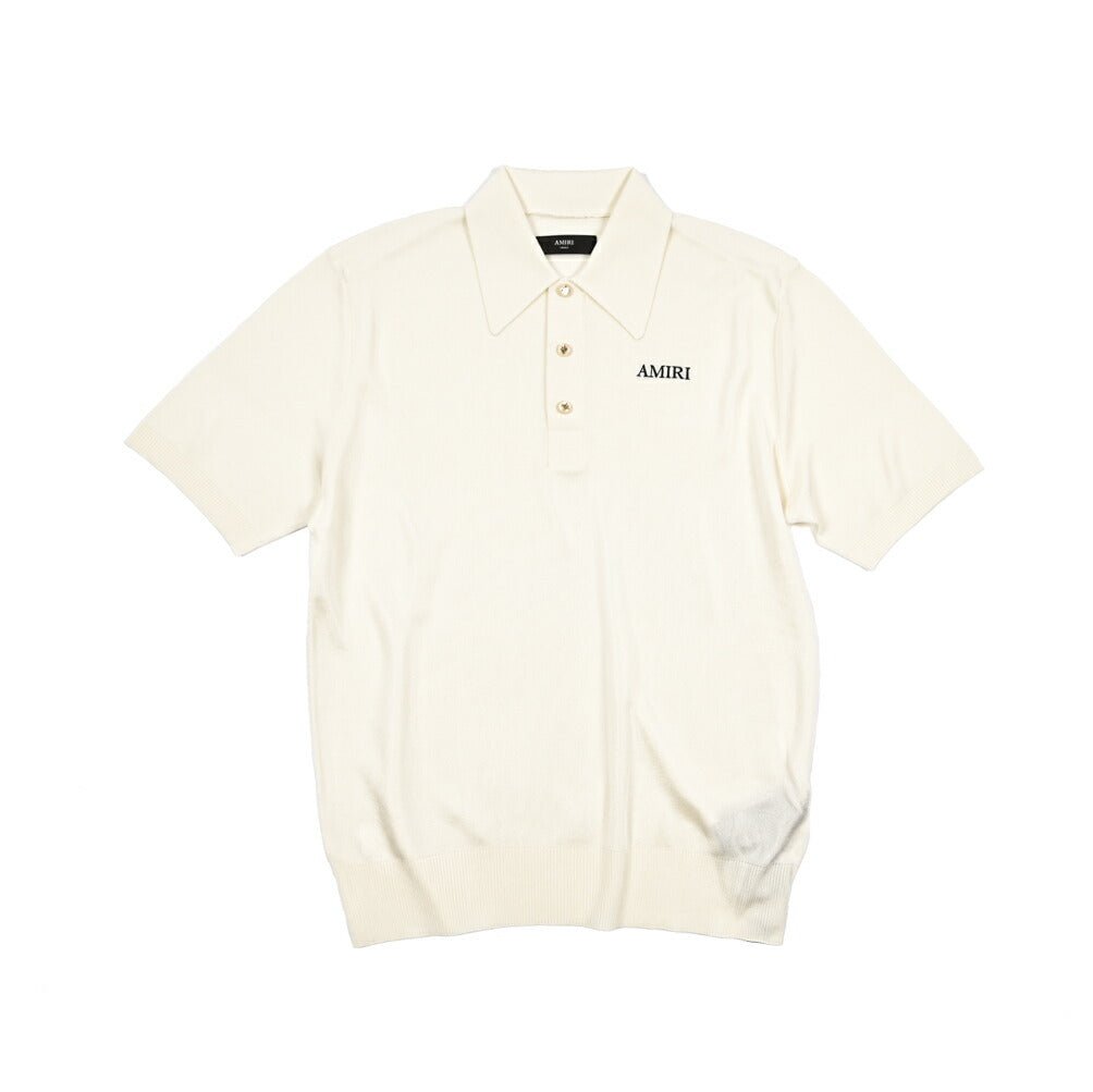 AMIRI ビスコース100% 半袖ニットポロシャツ｜430616｜GUARDAROBA MILANO OFFICIAL STORE