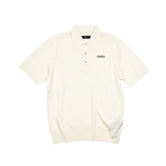 AMIRI ビスコース100% 半袖ニットポロシャツ｜430616｜GUARDAROBA MILANO OFFICIAL STORE