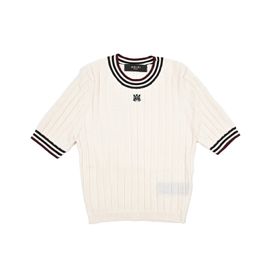 【レディース】AMIRI ウール100% クロップド半袖ニットセーター｜430623-S｜GUARDAROBA MILANO OFFICIAL STORE