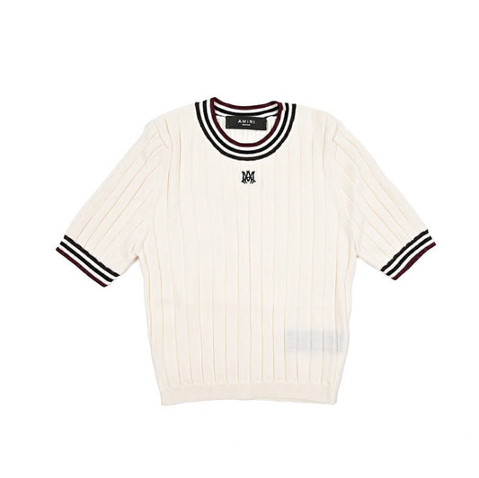 【レディース】AMIRI ウール100% クロップド半袖ニットセーター｜430623-S｜GUARDAROBA MILANO OFFICIAL STORE