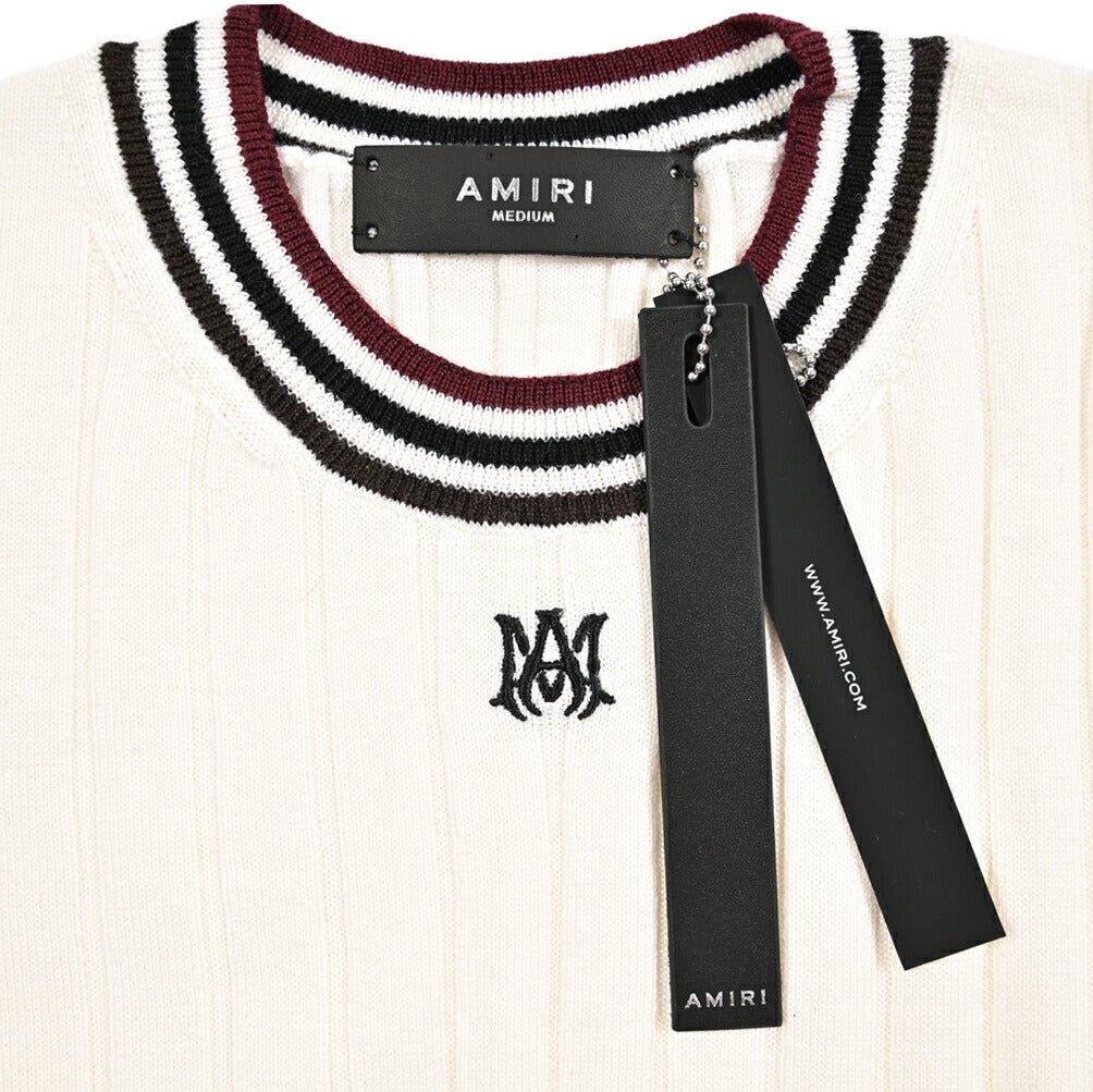 【レディース】AMIRI ウール100% クロップド半袖ニットセーター｜430623-S｜GUARDAROBA MILANO OFFICIAL STORE