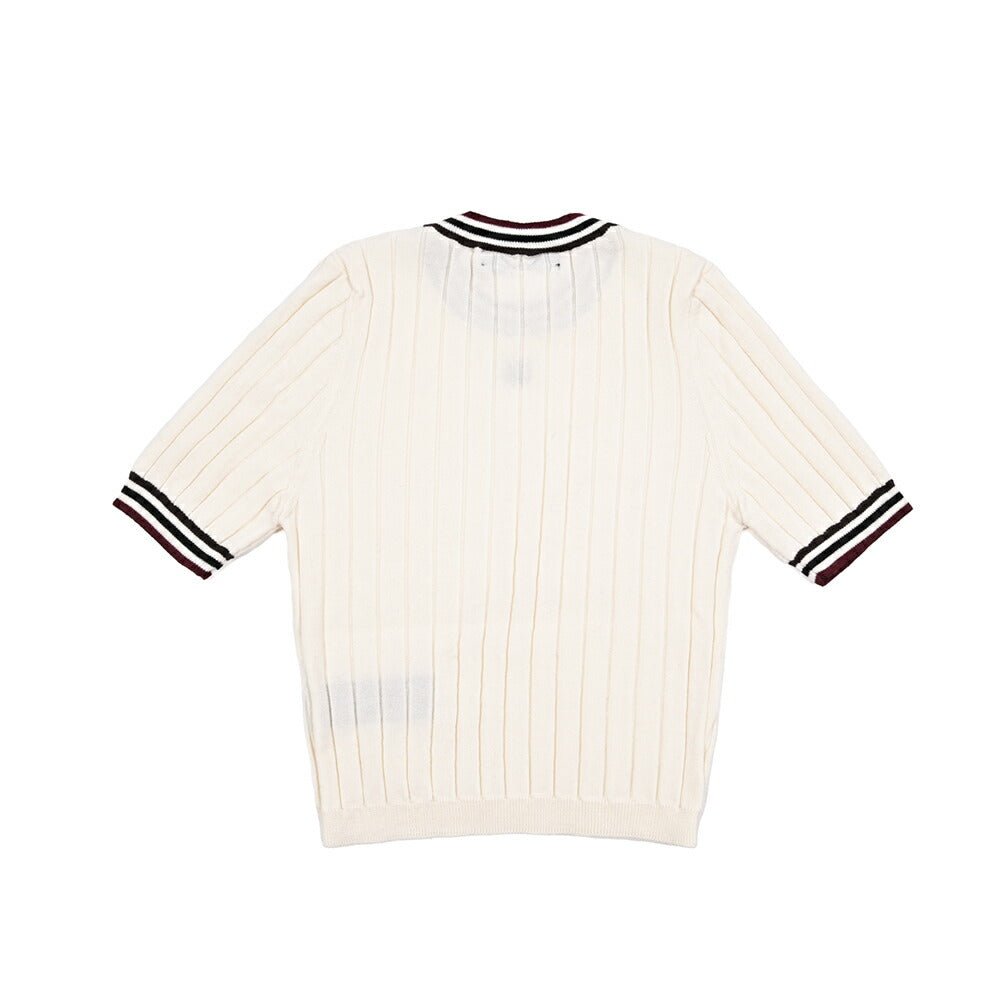 【レディース】AMIRI ウール100% クロップド半袖ニットセーター｜430623-S｜GUARDAROBA MILANO OFFICIAL STORE