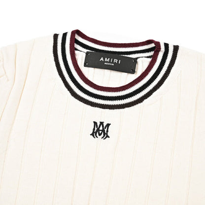 【レディース】AMIRI ウール100% クロップド半袖ニットセーター｜430623-S｜GUARDAROBA MILANO OFFICIAL STORE