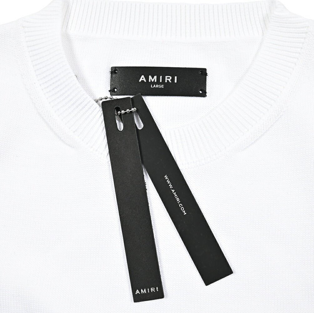 AMIRI コットン100% 半袖ハイゲージニットTシャツ｜430563-S｜GUARDAROBA MILANO OFFICIAL STORE