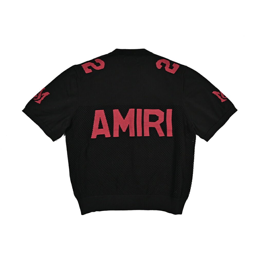 AMIRI アミリ / コットン100% 半袖ニットポロシャツ / メンズ