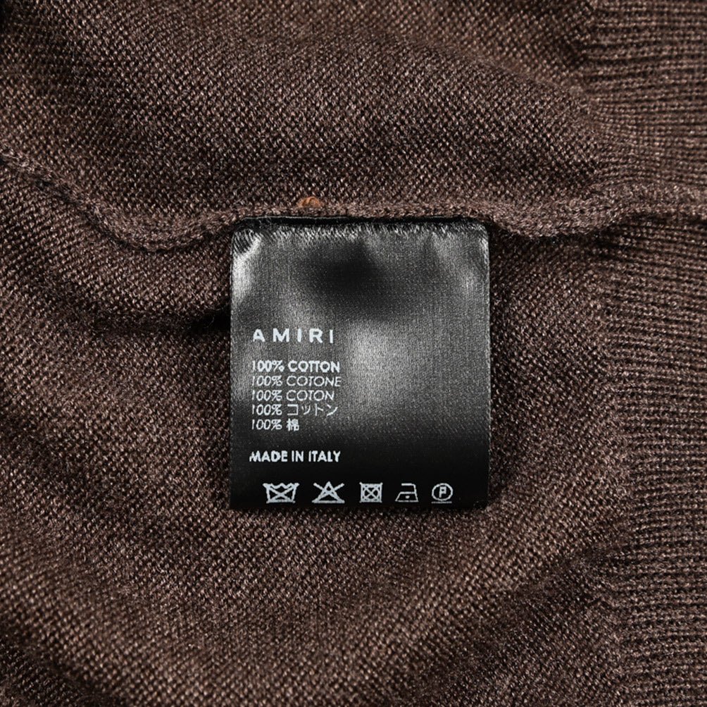 SALE｜AMIRI アミリ / コットン100% 半袖ニットTシャツ / メンズ