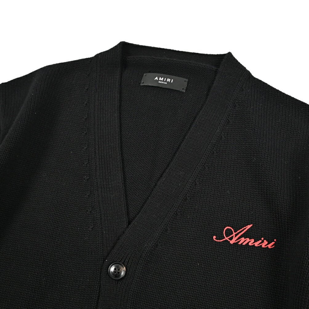 AMIRI アミリ / ストレッチコットン ミドルゲージニットカーディガン