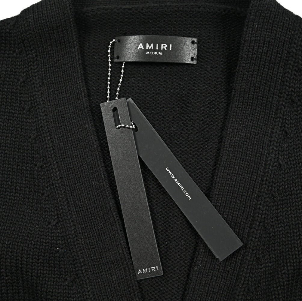 AMIRI アミリ / ストレッチコットン ミドルゲージニットカーディガン