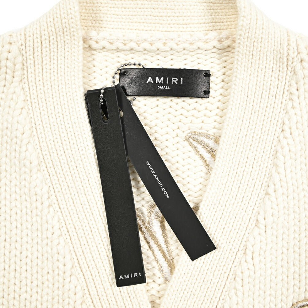 AMIRI カシミヤ混ウール ミドルゲージニットカーディガン｜430549｜GUARDAROBA MILANO OFFICIAL STORE
