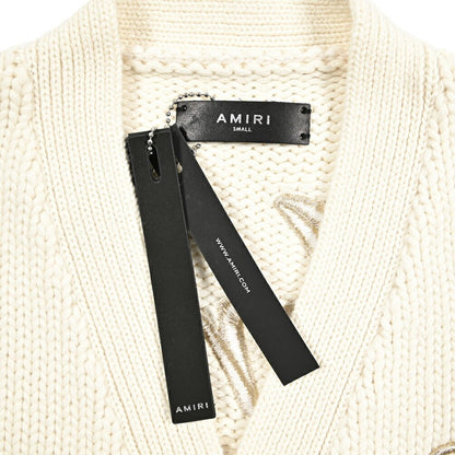 AMIRI カシミヤ混ウール ミドルゲージニットカーディガン｜430549｜GUARDAROBA MILANO OFFICIAL STORE