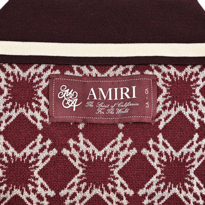 AMIRI ビスコース混ウール 半袖ニットポロシャツ｜430559-M｜GUARDAROBA MILANO OFFICIAL STORE