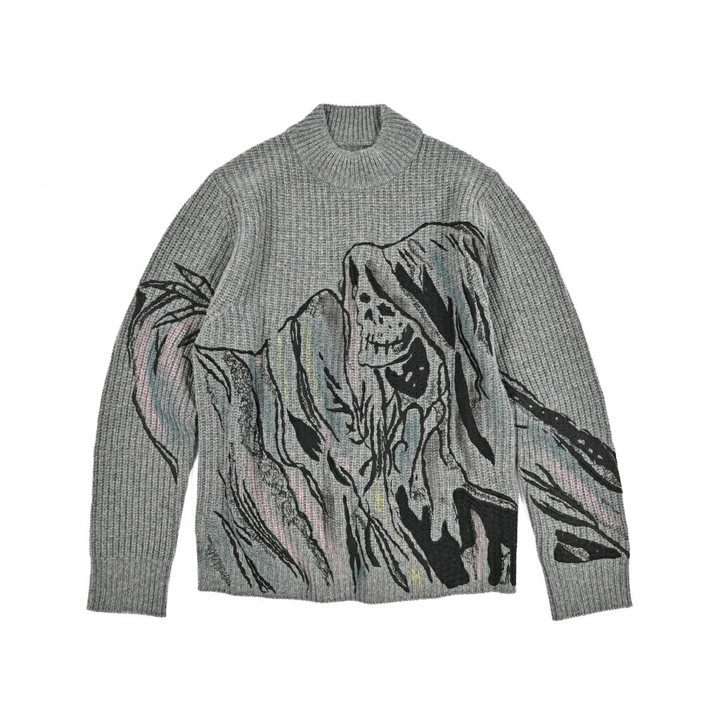 AMIRI カシミヤ混ウール モックネックニットセーター｜430581｜GUARDAROBA MILANO OFFICIAL STORE