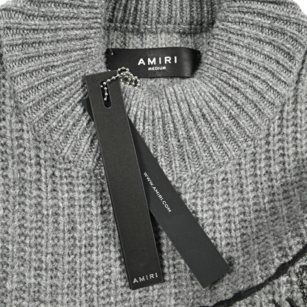 AMIRI カシミヤ混ウール モックネックニットセーター｜430581｜GUARDAROBA MILANO OFFICIAL STORE