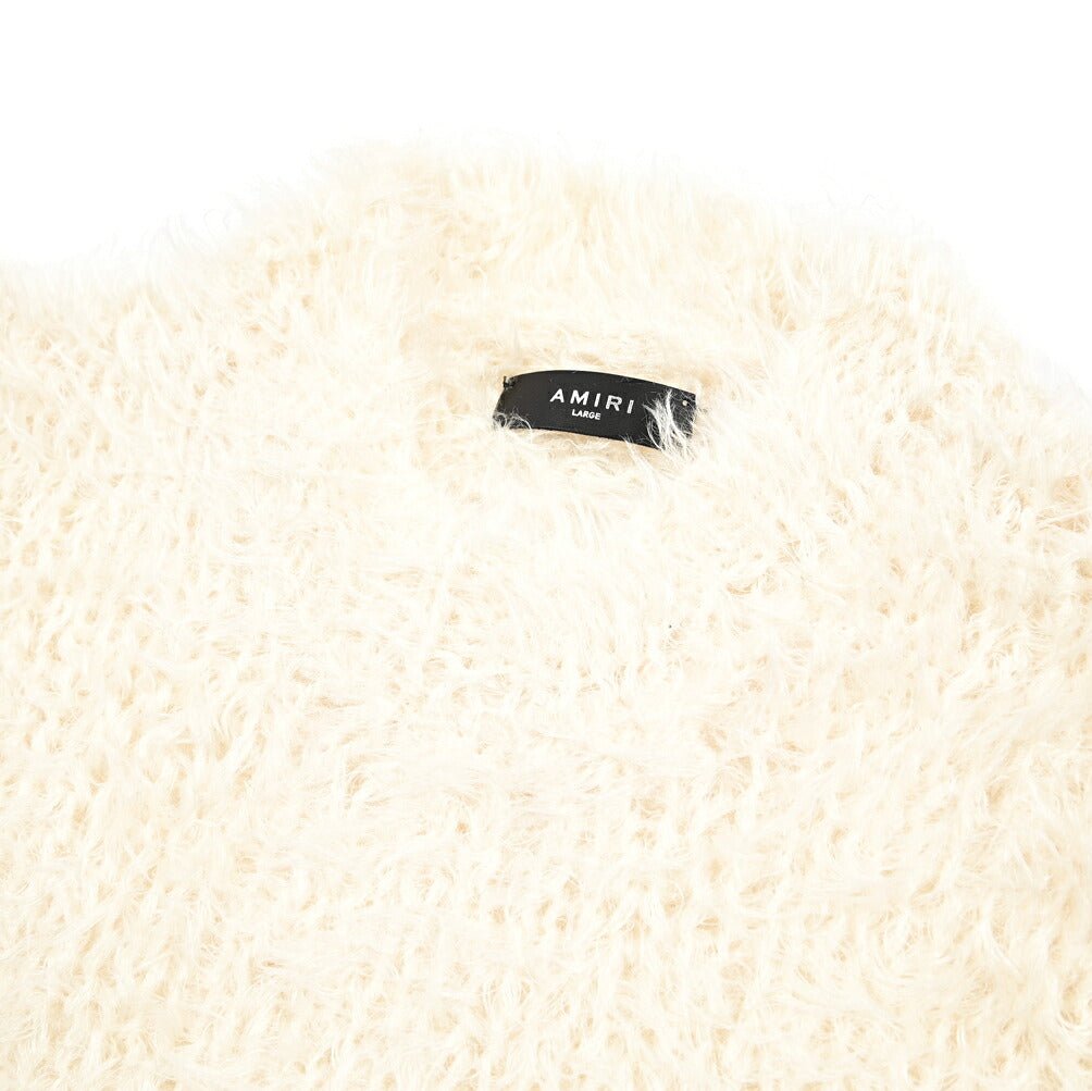 AMIRI カシミヤ混コットン シャギーニットセーター｜430583｜GUARDAROBA MILANO OFFICIAL STORE