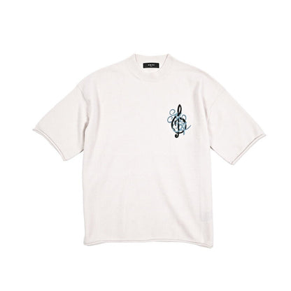 AMIRI カシミヤ混ウール クルーネック半袖ニットセーター｜430586-S｜GUARDAROBA MILANO OFFICIAL STORE