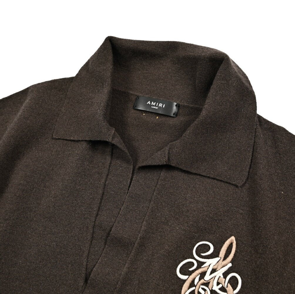 AMIRI カシミヤ混ウール 襟付きニットセーター｜430590-L｜GUARDAROBA MILANO OFFICIAL STORE